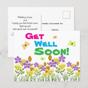 Word snel beter met kleuren briefkaart