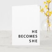 Word snel beter na geslachtsverandering kaart (Gele Bloem)