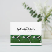 Word snel beter voor golfer briefkaart (Staand voorkant)