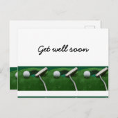 Word snel beter voor golfer briefkaart (Voorkant / Achterkant)