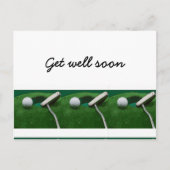 Word snel beter voor golfer briefkaart (Voorkant)