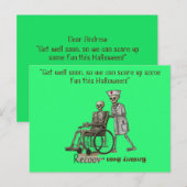 "Word snel beter, zodat we wat plezier kunnen make Briefkaart (Voorkant / Achterkant)