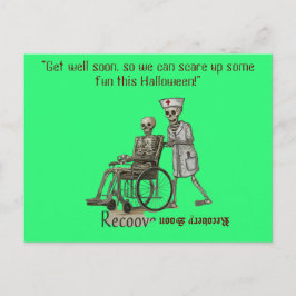 "Word snel beter, zodat we wat plezier kunnen make Briefkaart