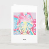 Word snel gezond Angel Wings Heart Kaart (Achterkant)