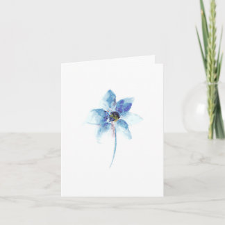 Word snel gezond Bloem waterverf Kaart