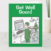 Word snel gezond - chirurg controleert instructies kaart (Voorkant)