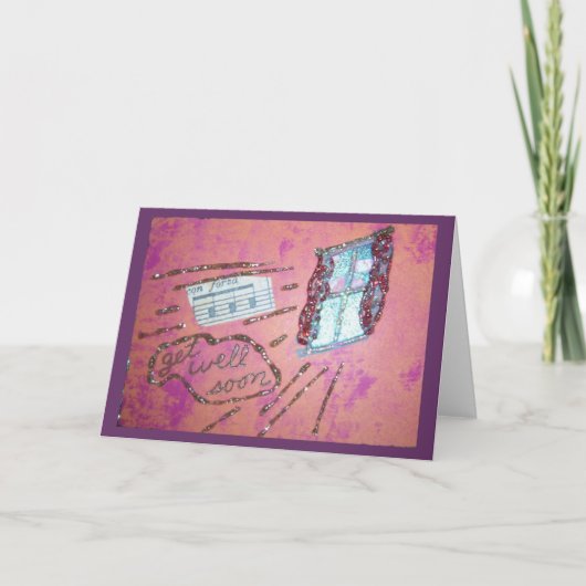 Word snel gezond Collage Kaart (Voorkant)