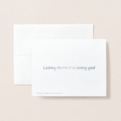 Word snel gezond folie kaart (Met envelop)