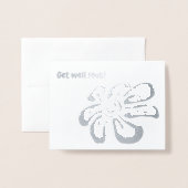 Word snel gezond folie kaart (Voorkant met envelop)