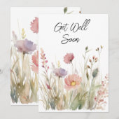 Word snel gezond Groet Feestdagenkaart (Voorkant / Achterkant)