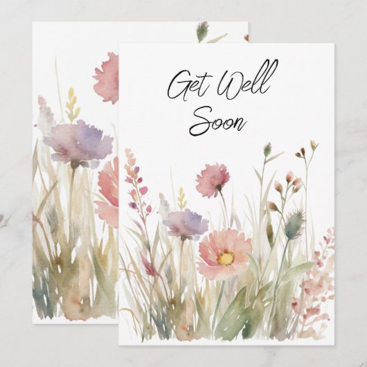 Word snel gezond Groet Feestdagenkaart (Voorkant / Achterkant)