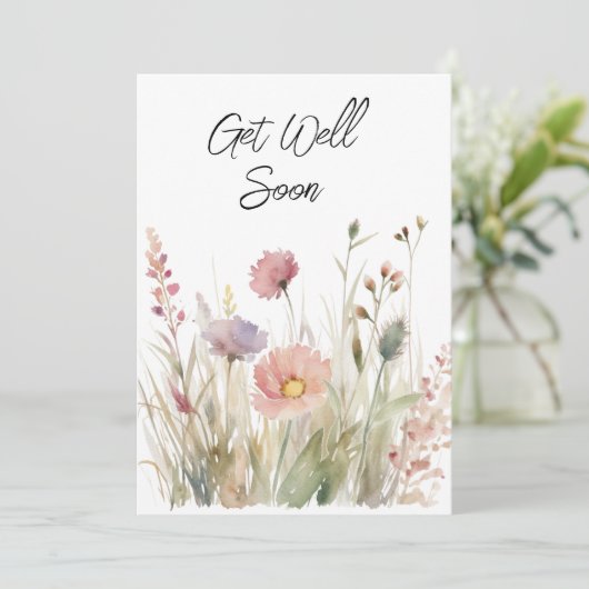 Word snel gezond Groet Feestdagenkaart (Staand voorkant)