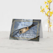 Word snel gezond hond kaart (Gele Bloem)