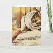 Word snel gezond Kat Kaart (Achterkant)