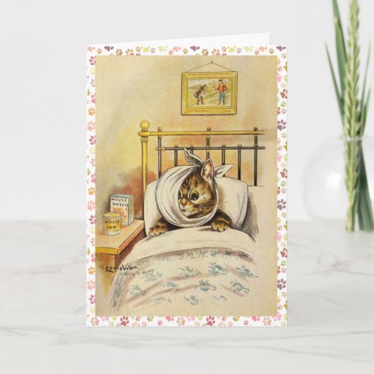 Word snel gezond Kat Kaart (Voorkant)