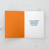 Word snel gezond Kat met een kegel Bedankkaart (Binnen)