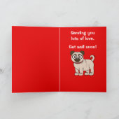 Word snel gezond met Pug Kaart (Binnen)