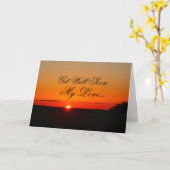 Word snel gezond, mijn liefde kaart (Gele Bloem)