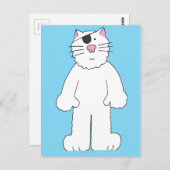 Word snel gezond Oogoperatie Cartoon Cat Briefkaart (Voorkant / Achterkant)