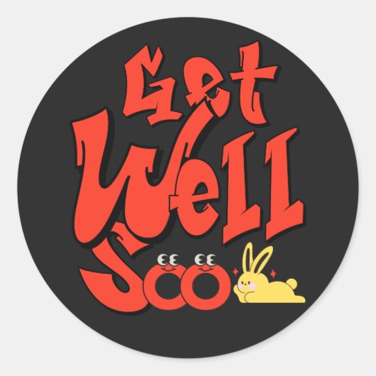 Word snel gezond Pre Cut Sticker (Voorkant)