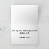 Word snel gezond Puppy Wenskaart Kaart (Binnen)