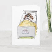 Word snel gezond Sick Dog Wenskaart Kaart (Voorkant)