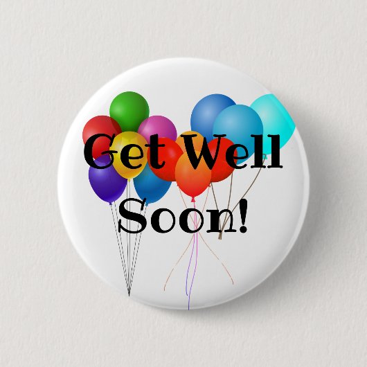 Word snel gezond speld/ ronde button 5,7 cm (Voorkant)