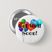 Word snel gezond speld/ ronde button 5,7 cm (Voorkant /achterkant)
