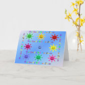 Word snel gezond Sweetie Kaart (Gele Bloem)