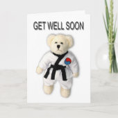 Word snel gezond Tae Kwon Do Kaart (Voorkant)