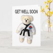 Word snel gezond Tae Kwon Do Kaart (Gele Bloem)