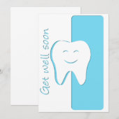 Word snel gezond - Tandarts Kaart (Voorkant / Achterkant)