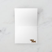 Word snel gezond Teckel Kaart (Binnen)