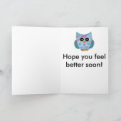 Word snel gezond Uil Kaart (Binnen)