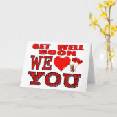 Word snel gezond, we houden van je kaart (Gele Bloem)