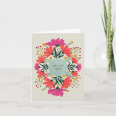 Word snel goed floraal kaart (Voorkant)