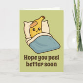 Word snel goed gips en grappig gezicht banaan kaart (Voorkant)