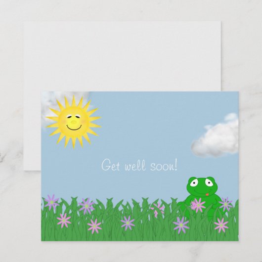 Word snel goed kikker Briefkaart (Voorkant / Achterkant)