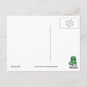 Word snel goed Monster begroeting briefkaart (Achterkant)