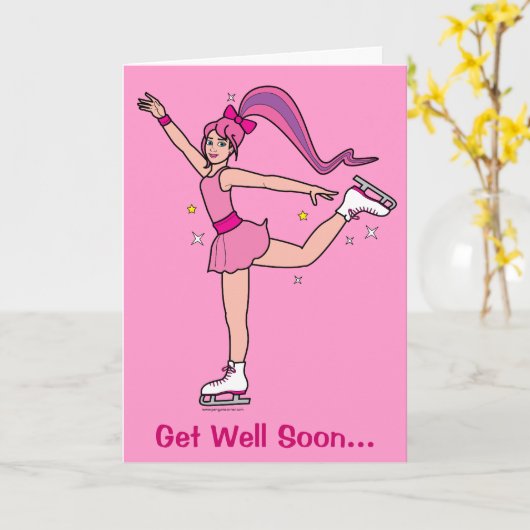 Word snel goed schaatsploeg kaart (Gele Bloem)