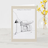 Word snel goed trucker kaarten, grappige trucker c kaart (Gele Bloem)