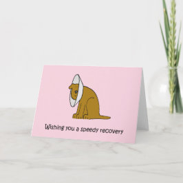 Word snel Schattige Cartoon Dog Kaart