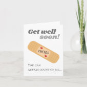 Word snel weer beter Vrienden Kaart (Voorkant)