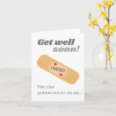 Word snel weer beter Vrienden Kaart (Gele Bloem)