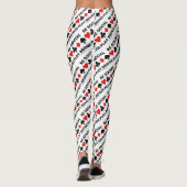 Word Social Play Bridge Vier Card Suits Adviezen Leggings (Achterkant)