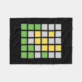 Word-spelcode Fleece Deken (Voorkant (Horizontaal))