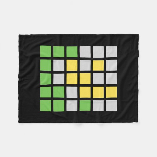 Word-spelcode Fleece Deken (Voorkant (Horizontaal))