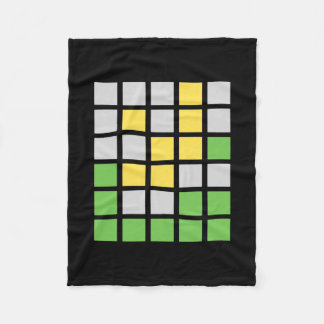 Word-spelcode Fleece Deken