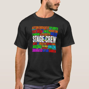 Word Stagehand-theater van Stage Crew T-shirt
