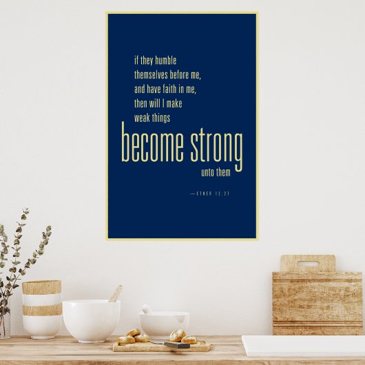 Word Sterk poster (LDS) (Keuken)